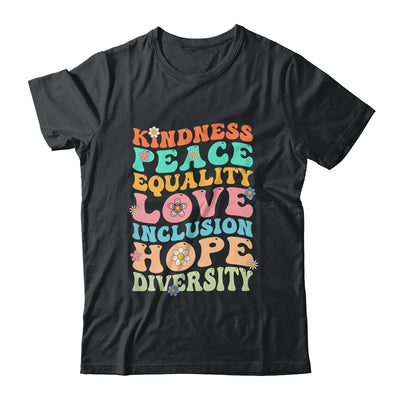 Peace Love Diversity Inclusion Hope Diversity  Groovy Shirt & Hoodie | siriusteestore