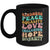 Peace Love Diversity Inclusion Hope Diversity  Groovy Mug | siriusteestore