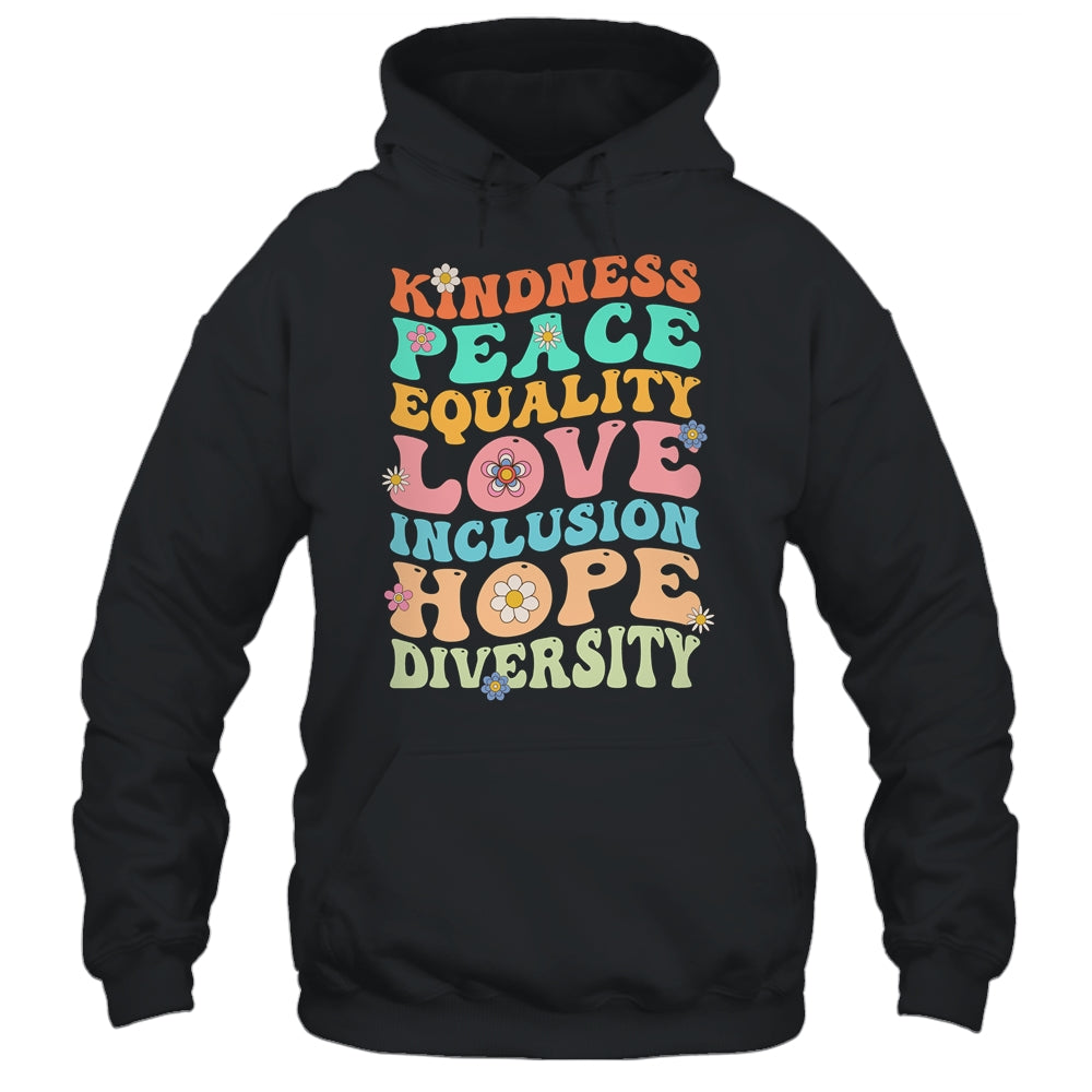 Peace Love Diversity Inclusion Hope Diversity  Groovy Shirt & Hoodie | siriusteestore