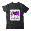 Peace Love Hope Purple Ribbon Drug Overdose Awareness Shirt & Tank Top | siriusteestore