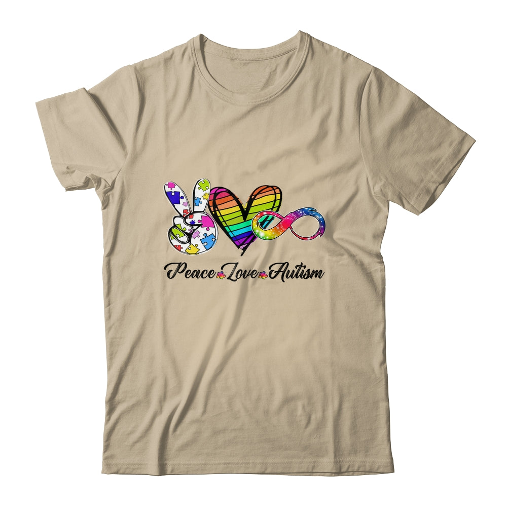 Peace Love Infinity Symbol Cute Autism Awareness Shirt & Hoodie | siriusteestore