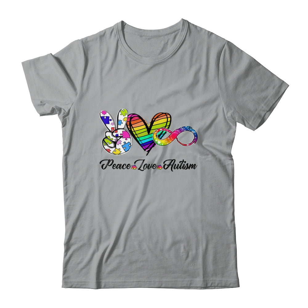Peace Love Infinity Symbol Cute Autism Awareness Shirt & Hoodie | siriusteestore