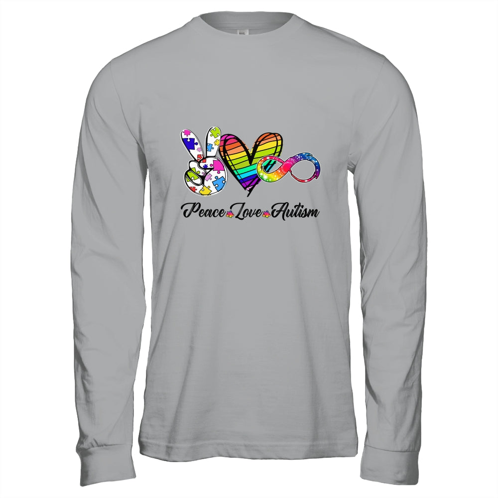 Peace Love Infinity Symbol Cute Autism Awareness Shirt & Hoodie | siriusteestore