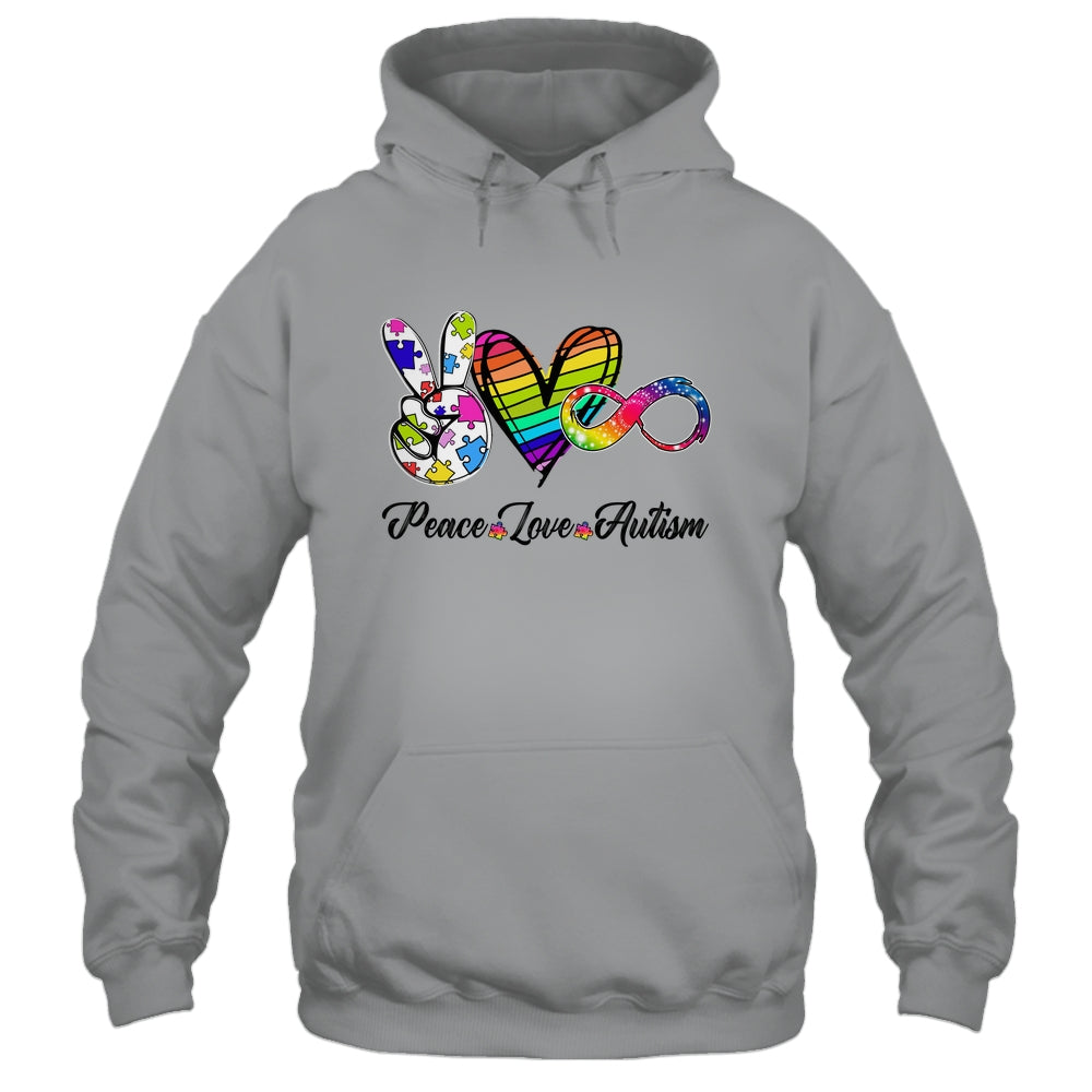 Peace Love Infinity Symbol Cute Autism Awareness Shirt & Hoodie | siriusteestore