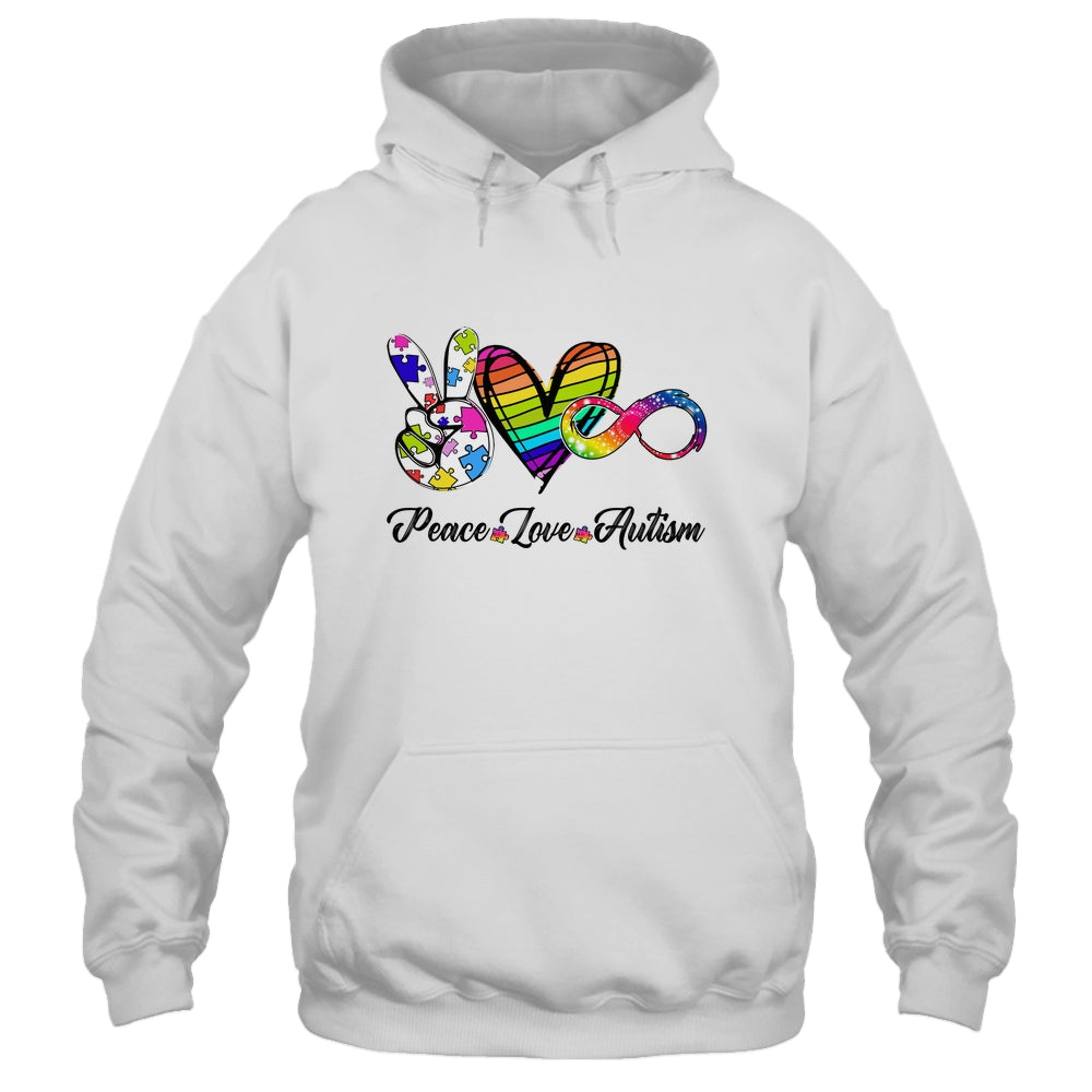 Peace Love Infinity Symbol Cute Autism Awareness Shirt & Hoodie | siriusteestore