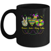 Peace Love King Cake Mardi Gras Men Women Kids Mug | siriusteestore