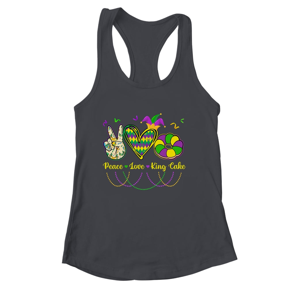 Peace Love King Cake Mardi Gras Men Women Kids Shirt & Tank Top | siriusteestore