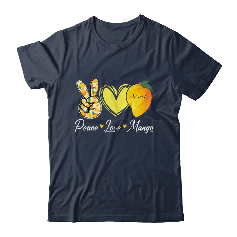 Peace Love Mango Retro Mango Lover Fruit Lover Design Women Shirt & Tank Top | siriusteestore
