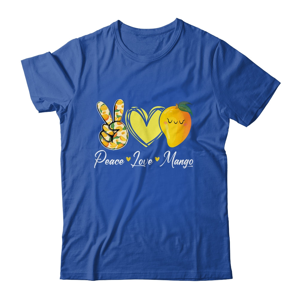 Peace Love Mango Retro Mango Lover Fruit Lover Design Women Shirt & Tank Top | siriusteestore