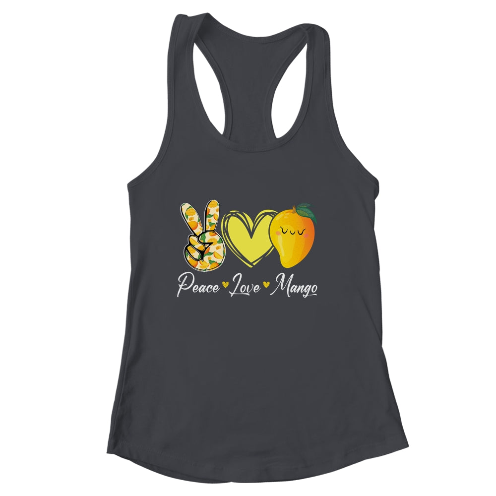 Peace Love Mango Retro Mango Lover Fruit Lover Design Women Shirt & Tank Top | siriusteestore