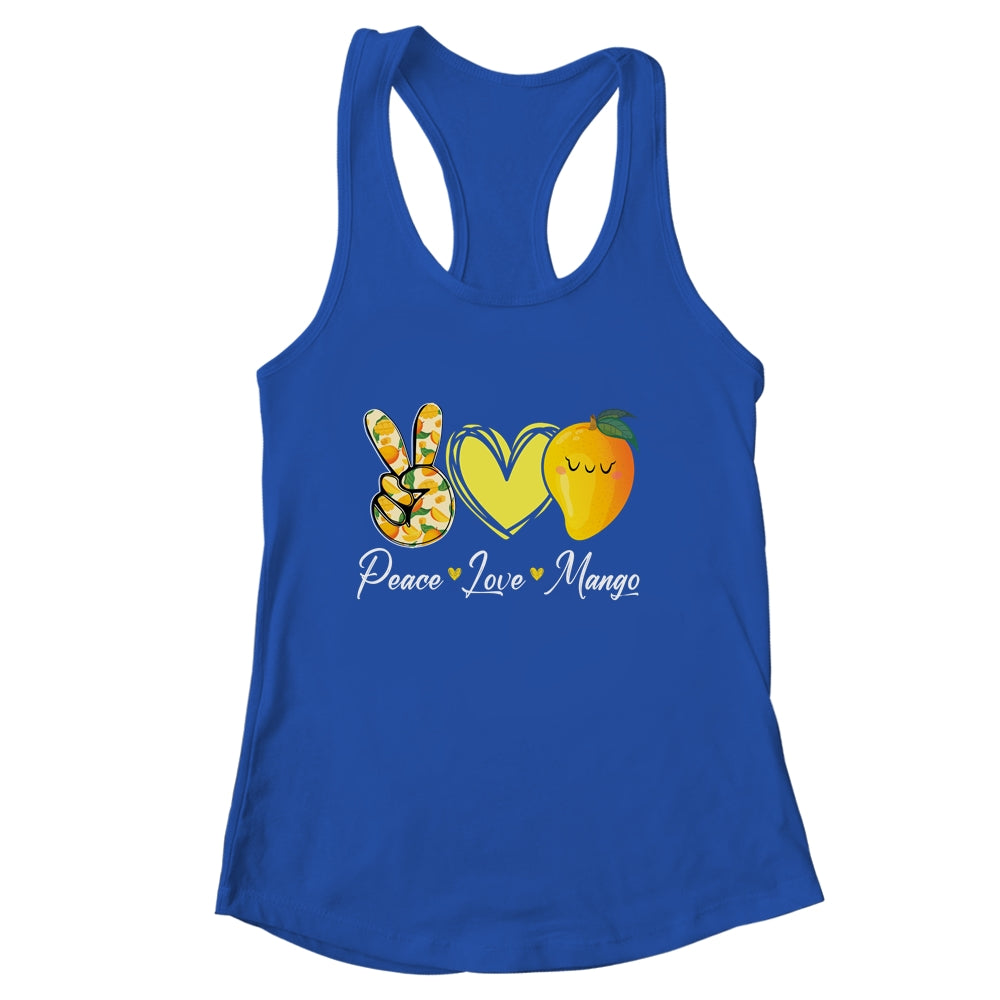 Peace Love Mango Retro Mango Lover Fruit Lover Design Women Shirt & Tank Top | siriusteestore