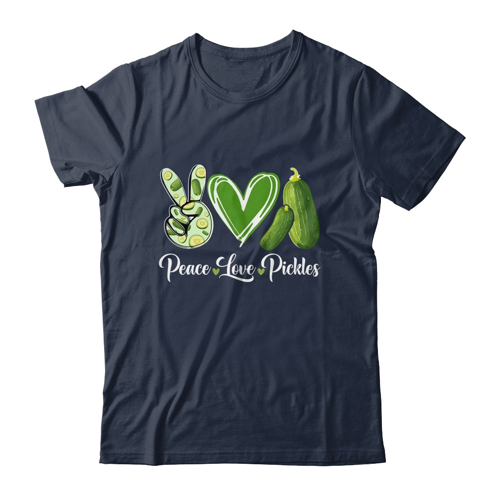 Peace Love Pickles Art For Women Men Girls Pickled Cucumber Shirt & Tank Top | siriusteestore