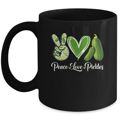 Peace Love Pickles Art For Women Men Girls Pickled Cucumber Mug | siriusteestore