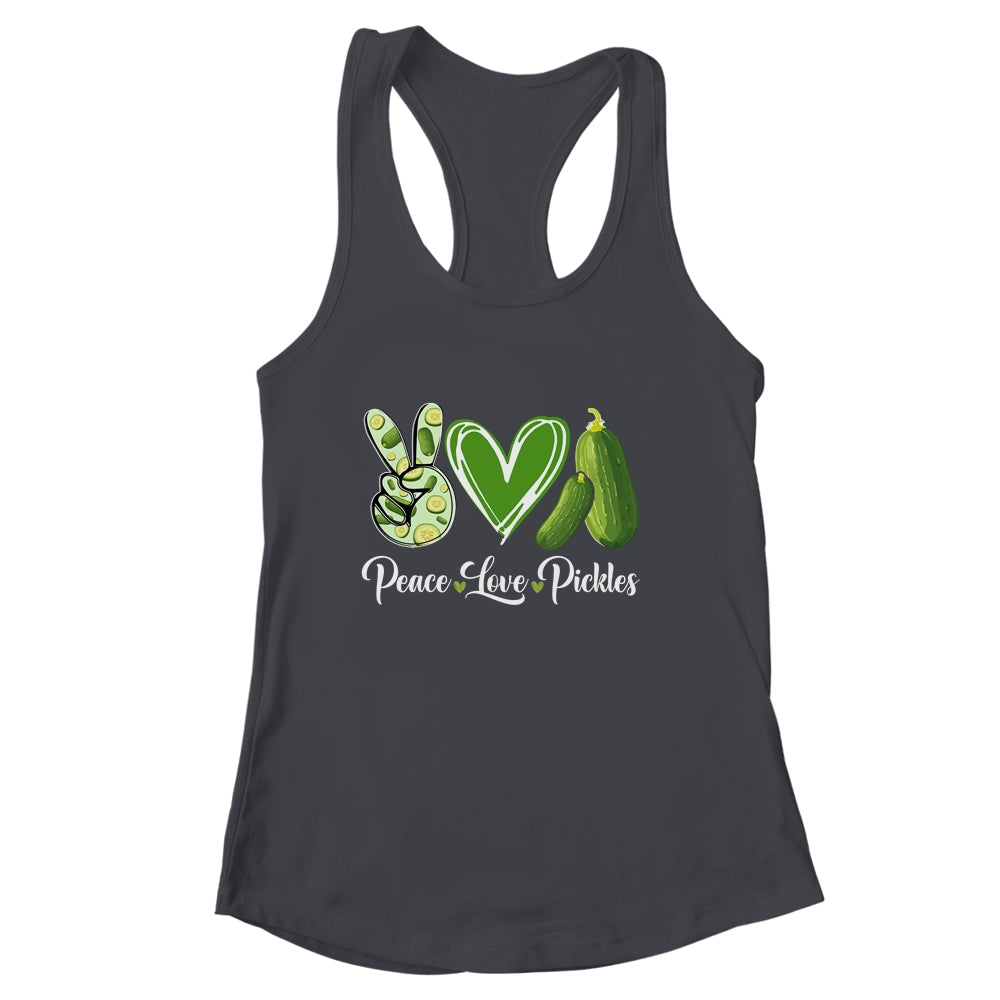 Peace Love Pickles Art For Women Men Girls Pickled Cucumber Shirt & Tank Top | siriusteestore