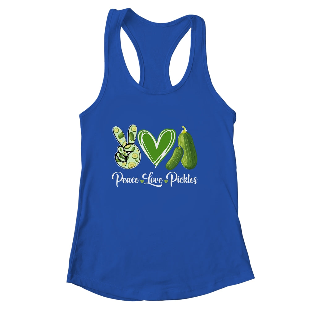 Peace Love Pickles Art For Women Men Girls Pickled Cucumber Shirt & Tank Top | siriusteestore