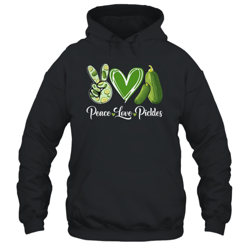 Peace Love Pickles Art For Women Men Girls Pickled Cucumber Shirt & Tank Top | siriusteestore