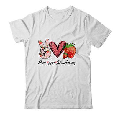 Peace Love Strawberry Farmer Strawberries Lover Berry Fruits Shirt & Tank Top | siriusteestore