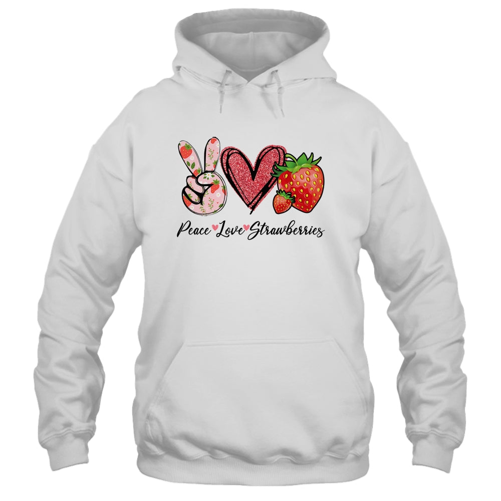 Peace Love Strawberry Farmer Strawberries Lover Berry Fruits Shirt & Tank Top | siriusteestore