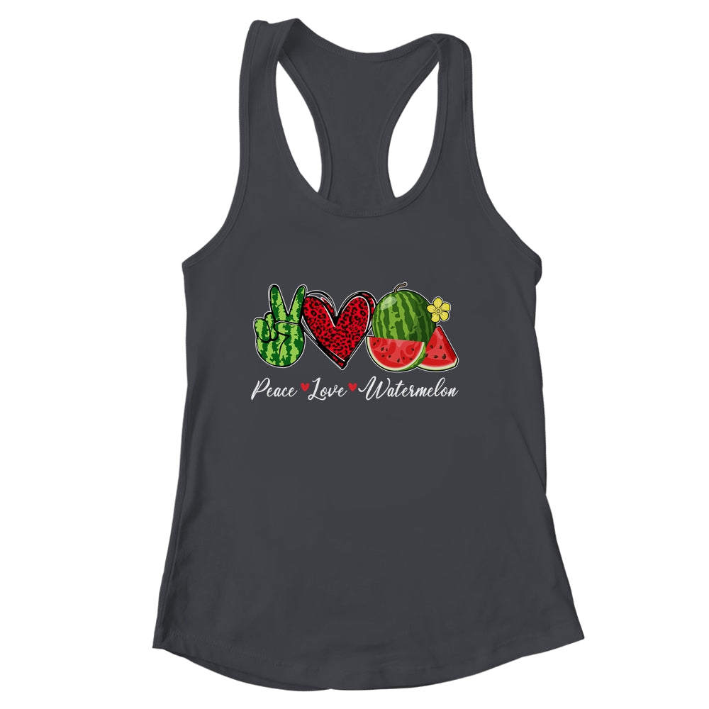 Peace Love Watermelon For Men Women Girls Summer Shirt & Tank Top | siriusteestore