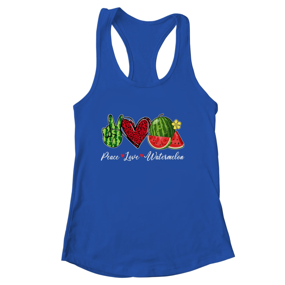 Peace Love Watermelon For Men Women Girls Summer Shirt & Tank Top | siriusteestore