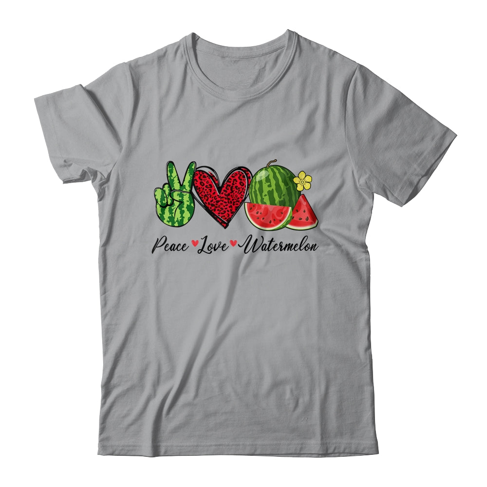 Peace Love Watermelon Summer For Women Teen Girls Shirt & Tank Top | siriusteestore