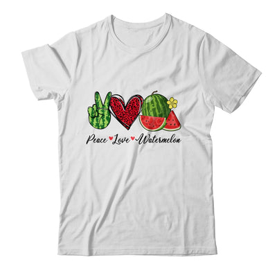 Peace Love Watermelon Summer For Women Teen Girls Shirt & Tank Top | siriusteestore