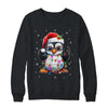 Peace Sign Hand Penguin Santa Christmas Penguin Women Kids Shirt & Sweatshirt | siriusteestore