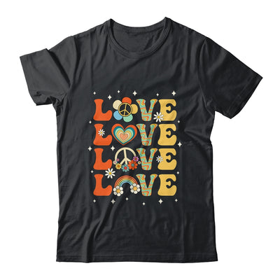 Peace Sign Love 60s 70s Costume 70 Theme Party Groovy Hippie Shirt & Tank Top | siriusteestore