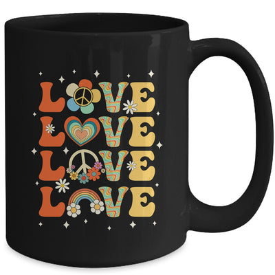 Peace Sign Love 60s 70s Costume 70 Theme Party Groovy Hippie Mug | siriusteestore
