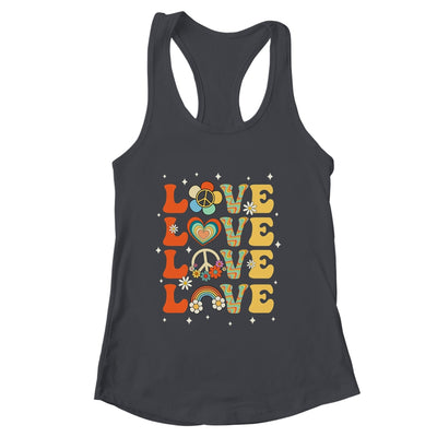 Peace Sign Love 60s 70s Costume 70 Theme Party Groovy Hippie Shirt & Tank Top | siriusteestore