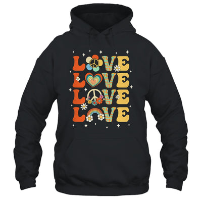 Peace Sign Love 60s 70s Costume 70 Theme Party Groovy Hippie Shirt & Tank Top | siriusteestore
