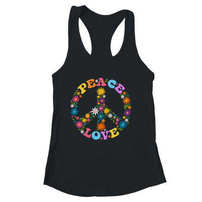 Peace Sign Love Flower 60s 70s Tie Dye Hippie Costume Shirt & Tank Top | siriusteestore