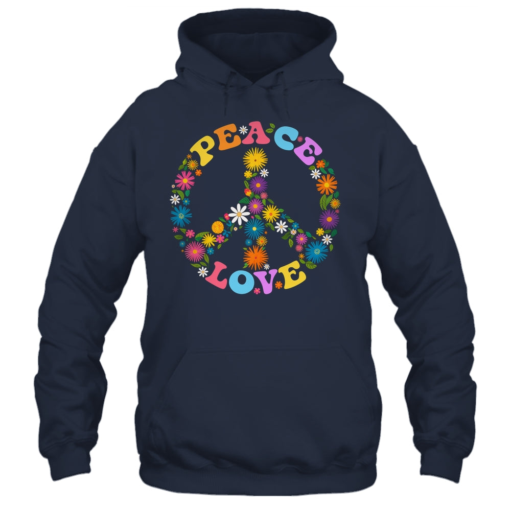 Peace Sign Love Flower 60s 70s Tie Dye Hippie Costume Shirt & Tank Top | siriusteestore