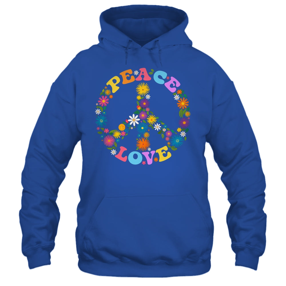 Peace Sign Love Flower 60s 70s Tie Dye Hippie Costume Shirt & Tank Top | siriusteestore