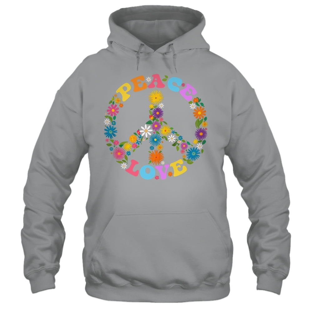 Peace Sign Love Flower 60s 70s Tie Dye Hippie Costume Shirt & Tank Top | siriusteestore