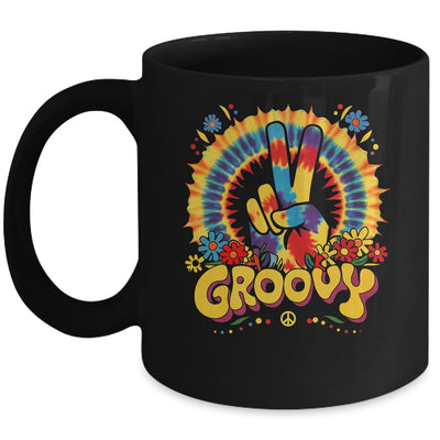 Peace Sign Love Groovy Hippie Party Costume Retro Design Mug | siriusteestore