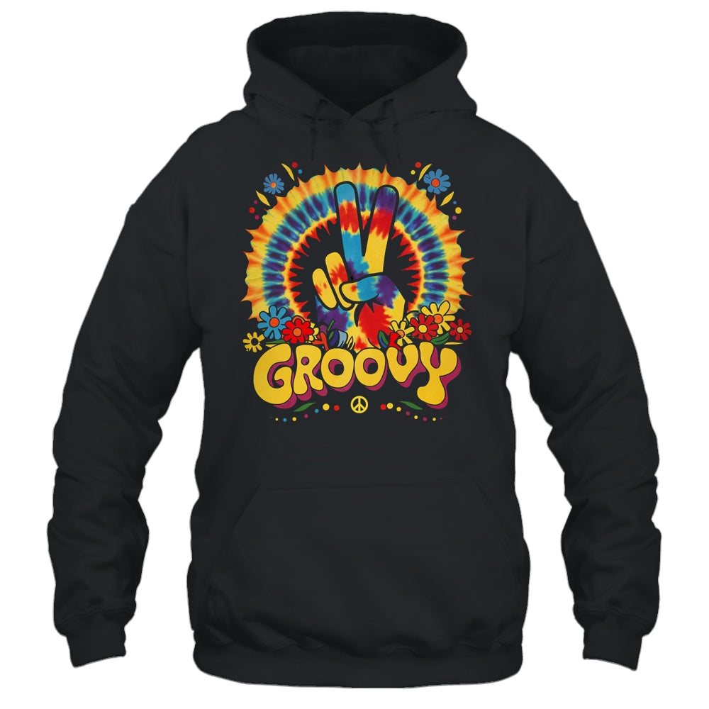 Peace Sign Love Groovy Hippie Party Costume Retro Design Shirt & Tank Top | siriusteestore