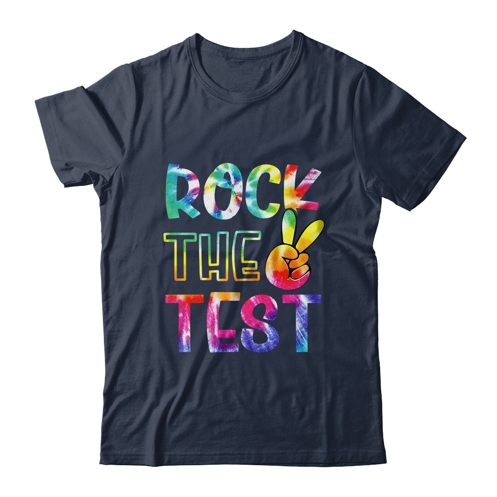 Peace Tie Dye Rock The Test Happy Testing Day Teacher Lover Shirt & Hoodie | siriusteestore