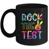 Peace Tie Dye Rock The Test Happy Testing Day Teacher Lover Mug | siriusteestore