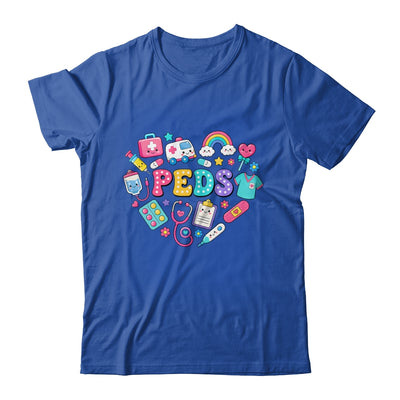Peds Nurse Stuff Retro Pediatric Practitioner PICU Heart Shirt & Hoodie | siriusteestore