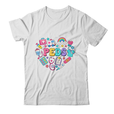 Peds Nurse Stuff Retro Pediatric Practitioner PICU Heart Shirt & Hoodie | siriusteestore