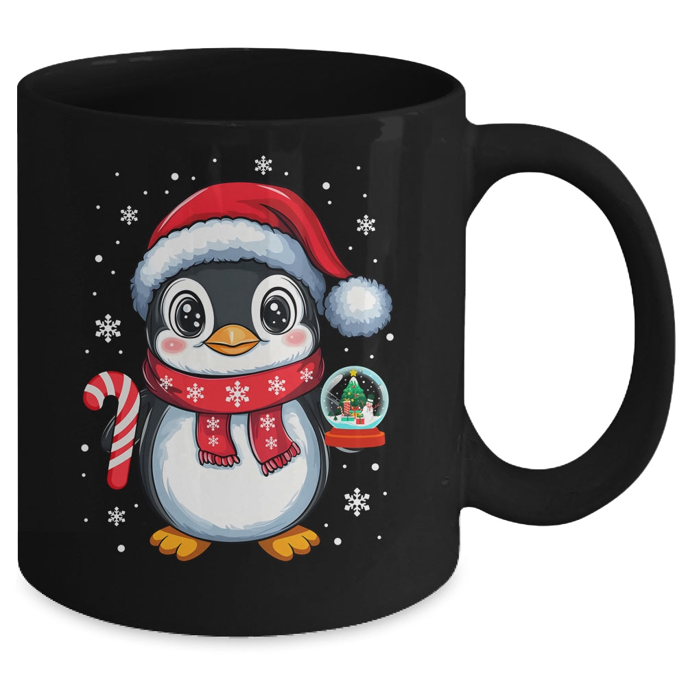 Penguin Christmas Candy Cane Winter Xmas Women Girl Boy Mug | siriusteestore