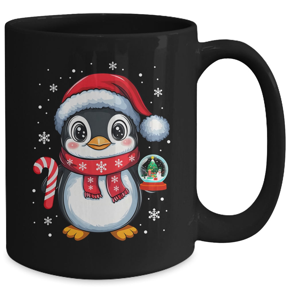 Penguin Christmas Candy Cane Winter Xmas Women Girl Boy Mug | siriusteestore