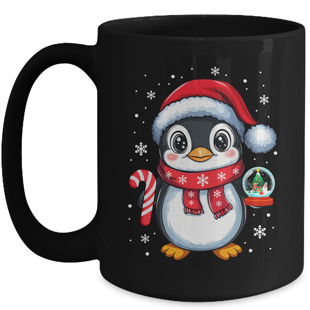 Penguin Christmas Candy Cane Winter Xmas Women Girl Boy Mug | siriusteestore