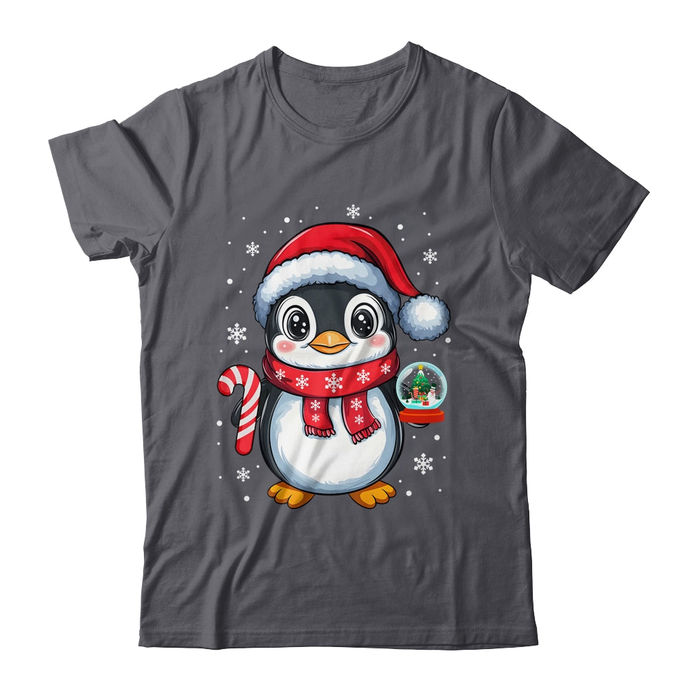 Penguin Christmas Candy Cane Winter Xmas Women Girl Boy Shirt & Sweatshirt | siriusteestore