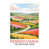 Pennsylvania Travel Print Poster Nature Keystone State Scenic Vista Souvenir Wall Art Landscape Picture For Home Room Living Room Bedroom Decor Unframed | siriusteestore