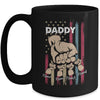 Personalized Awesome Daddy Kids With Name Custom Hands Fist Bump Flag Fathers Day Birthday Christmas Mug | siriusteestore
