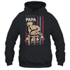 Personalized Awesome Papa Grandkids With Name Custom Hands Fist Bump Flag Fathers Day Birthday Christmas Shirt & Hoodie | siriusteestore