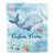 Personalized Baby Blanket With Custom Name Ocean Blue Whale Newborn Son Daughter Niece Nephew Grandson Granddaughter Birthday Christmas Bed Fleece Blanket | siriusteestore