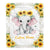Personalized Baby Blanket With Name Custom Elephant Sunflower Newborn Baby Girl Children Kids Daughter Granddaughter Niece Birthday Christmas Fleece Blanket | siriusteestore